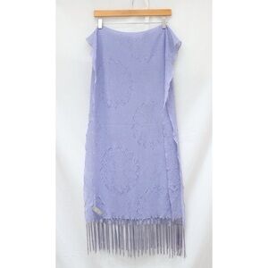 Echo lavender lilac pashmina scarf pastel purple floral textured NWOT spring